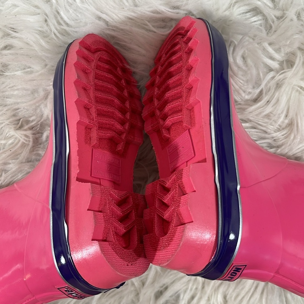Northside Little Girls' Classic Solid Rainboot Pink / Purple Slip On Size 12 NEW - Picture 11 of 16